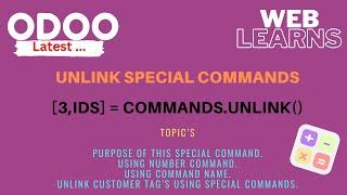 Unlink special commands in Odoo | [3,id] development tutorial