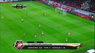 Dmitry Kombarov's penalty goal. Spartak vs Anzhi | RPL 2015/16