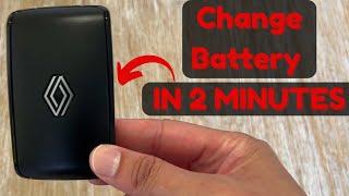 How to CHANGE the BATTERY for Renault Key Card