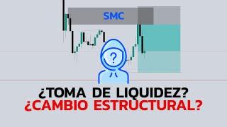 ¿TOMA DE LIQUIDEZ o CAMBIO DE ESTRUCTURA? Smart Money Trading