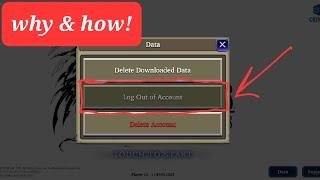 switch account at war of the Visions, how to do it and unlock the button of log out account!