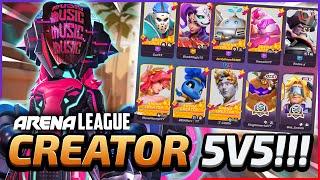 Arena League 5v5 Creator Show Match!!! - T3 Arena Gameplay