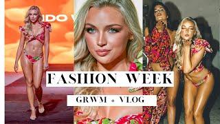 FASHION WEEK VLOG | GRWM for a Runway Show | Model Alison Kay Bowles ft SI Swim Model Victoria Vesce