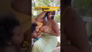 Mom breastfeeding,big Boob Bouncing,baby girl and boy#breastfeeding