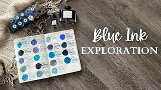 INK EXPLORATION // My Blue #fountainpenink Collection // Too many?