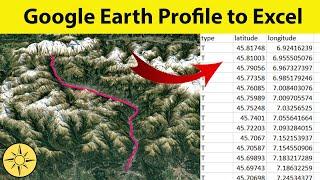 Extract Profile From Google Earth to Excel