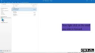 How to Forward Email in Outlook 2019   The CW3 Web Hosting