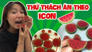 Thử Thách Ăn Theo Icon Dưa Hấu | Pít Ham Ăn | #Shorts