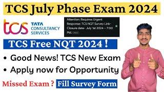 TCS Off Campus Drive 2024 | TCS NQT Survey Mail | TCS Free NQT 2024 | TCS Recruitment 2024