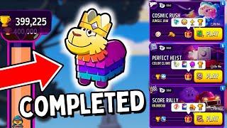 REACHED 400k LEGENDARY PIÑATA | Jungle Jam Cosmic Rush/ Rainbow Score Rally/ Color Climb Heist