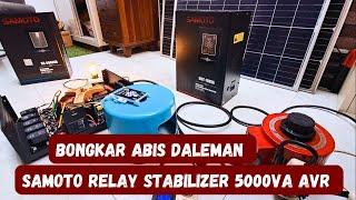 BONGKAR ABIS STABILIZER SAMOTO 5000VA  sistem RELAY