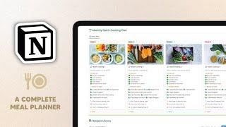 Simplify Your Meal Planning with a Notion Meal Planner Template! ️