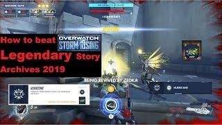 Overwatch -  Archives Storm Rising 2019 LEGENDARY (Story) low risk WALKTHROUGH! (Hurricane)