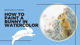 How to Paint a Rabbit in Watercolor