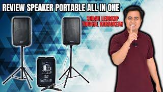 SPEAKER AKTIF PORTABLE SUDAH ALL IN ONE ?? - REVIEW SPEAKER AKTIF PSA 210 - INCLUDE MIC WIRELESS