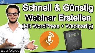 Wordpress Webinar (Deutsch): Simples Webinarfly Plugin / Software Tutorial | Schnell & Günstig 2024