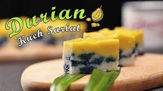 How To Make Durian Kueh Sarlat (Kuih Seri Muka Durian)