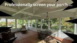 SNAPP® screen DIY / Professional Porch Screen System - V2