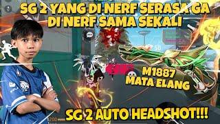 SG 2 DI NERF!?? PAKE SKIN INI AUTO GA ADA OBAT M1887NYA!! JARAK JAUH BISA HEADSHOT GA TUH 