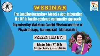 Webinar: The Enabling Inclusion model and app: Integrating ICF in family centered community approach