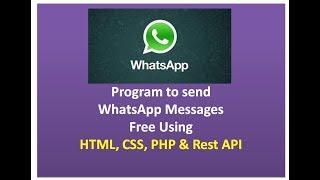 Whatsapp Api -How to Send Free Whatsapp Messages Using Php