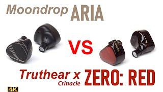 Moondrop Aria vs Truthear x Crinacle Zero Red