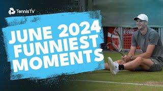 Whiffs, Slips & Dives | Funniest Tennis Moments in June 2024