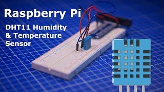 DHT11 Temperature and Humidity Sensor with Python | Raspberry Pi | For Beginners 18.