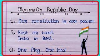 Slogans on republic day in english | 26 January Slogans | Gantantra diwas par naare