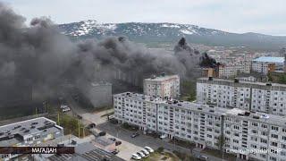 Взрыв из-за строительных работ произошёл на крыше магаданской многоэтажки