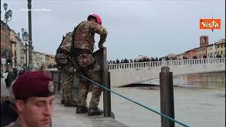 Paura a Firenze per l'Arno, allagamenti in tutta la Toscana