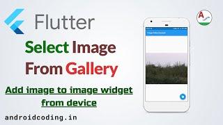 Flutter - Import image from gallery & camera | Image picker | Open Gallery | Source in Description