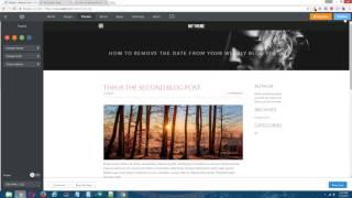 Weebly Tutorial: How To Remove The Date From Your Weebly Blog Posts