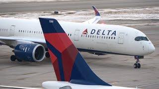 Delta A350 Landing + Gate Arrival at MSP