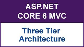 ASP.NET Core 6 Three Tier Architecture 
