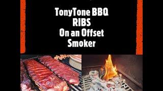 How to BBQ Ribs (no-intro), No Wrap - Lump Coal and Hickory on Offset Smoker #bbq #barbeque #ribs