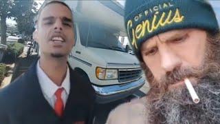 Homeless Shelter RV Getting Pressed By Stater Brothers Staff, Eric Argues With Them @Homelessrv