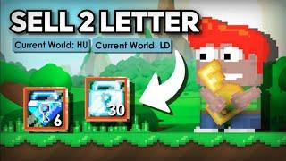 INSANE 6BGLS+ PROFIT! Trading   WORLD ONLY (2 LETTER) - GrowTopia