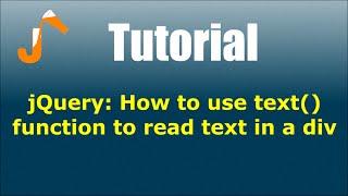 jQuery: How to use text() function to read text in a div