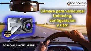 Cámara dual para vehículo (frontal y trasera) 1080p. Unboxing, modos y uso