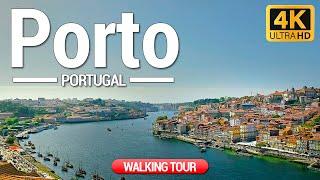 Porto 4K Walking Tour  (Portugal) - 3h Tour with Captions - The most beautiful cities in Portugal