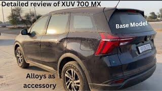 Detailed review of XUV700 MX | Base Model | Mahindra genuine Alloys |