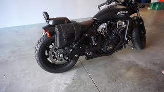 2020 Indian Scout Bobber muffler change to Indian Stage 1 Shorty