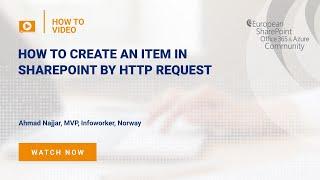 How To create an item in SharePoint by HTTP Request