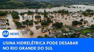 SBT News na TV: Risco de desabamento de usina força evacuação de moradores no RS