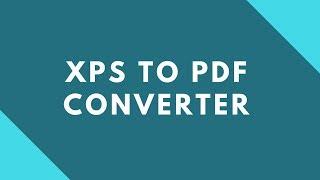 How to convert XPS to Pdf ?