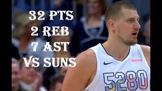 Nikola Jokic 32 Pts 2 Reb 7 Ast Phoenix Suns vs Denver Nuggets HIGHLIGHTS