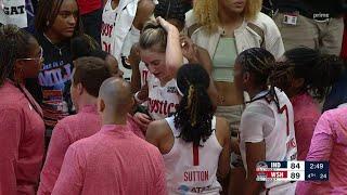 Katie Lou Samuelson INJURES SISTER Karlie after BANGING HEAD on court, checks on her | Indiana Fever