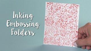 How to Apply Ink with an Embossing Folder - Sizzix