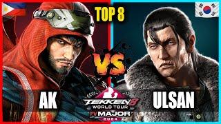 AK (SHAHEEN) vs ULSAN (DRAGUNOV) - TOP 8 - Tekken 8 FV Major 2024 - TWT 2024 Highlights